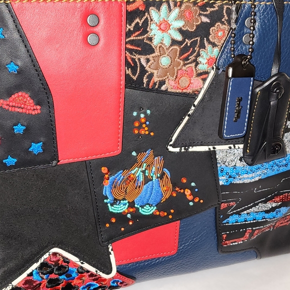 Coach 1941 Red Multi Rogue and Matching 1941 Wristlet - Picture 9 of 10